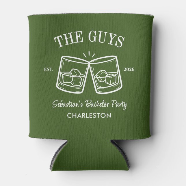 Personalised Bachelor Party Favour Bachelor Weeken Can Cooler (Front)