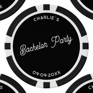 Personalised Bachelor Party Poker Chips