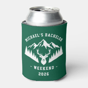 Personalised Bachelor Weekend Mountain Can Cooler