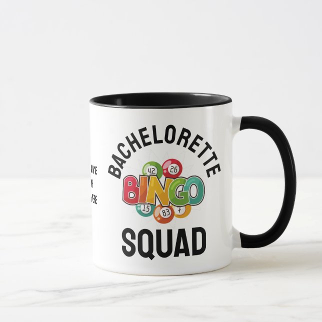 Personalised BACHELORETTE BINGO SQUAD Mug (Right)