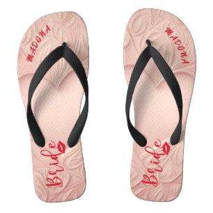 Personalised Bachelorette Bride Flip Flops