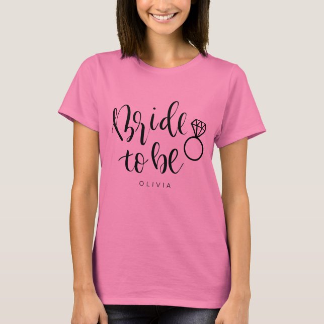 Personalised Bachelorette Party Bride Shirts (Front)