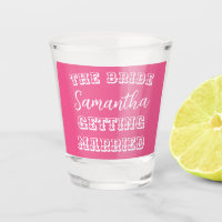 Personalised Bachelorette Party Bride's Hot Pink