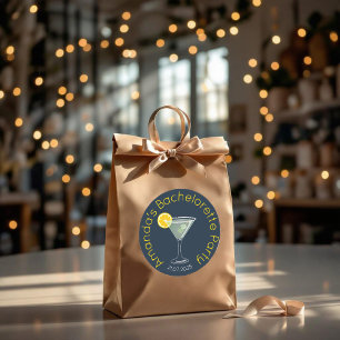 Personalised Bachelorette Party Favour Classic Round Sticker