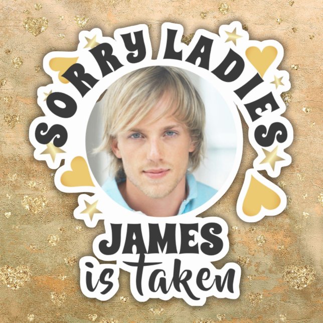 Personalised Bachelorette Party Grooms Face Photo (Personalized Bachelorette Party Grooms Face Photo Sticker)