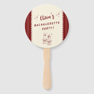 Personalised Bachelorette Party Hand Fans