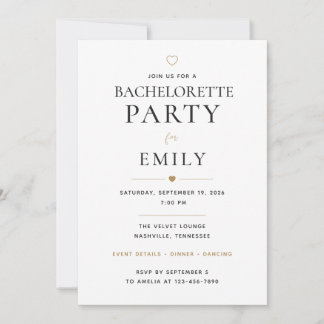 Personalised Bachelorette Party Invitation