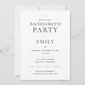 Personalised Bachelorette Party Invitation