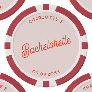 Personalised Bachelorette Party Poker Chips