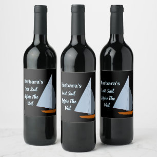 Personalised Bachelorette Party Wine Label