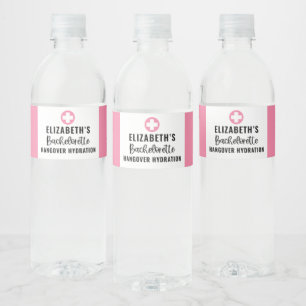 Personalised Bachelorette Recovery  Water Bottle Label