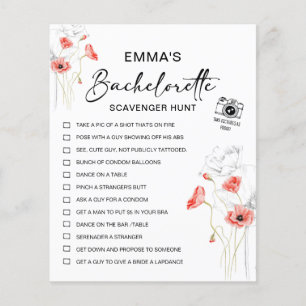 Personalised Bachelorette Scavenger Hunt
