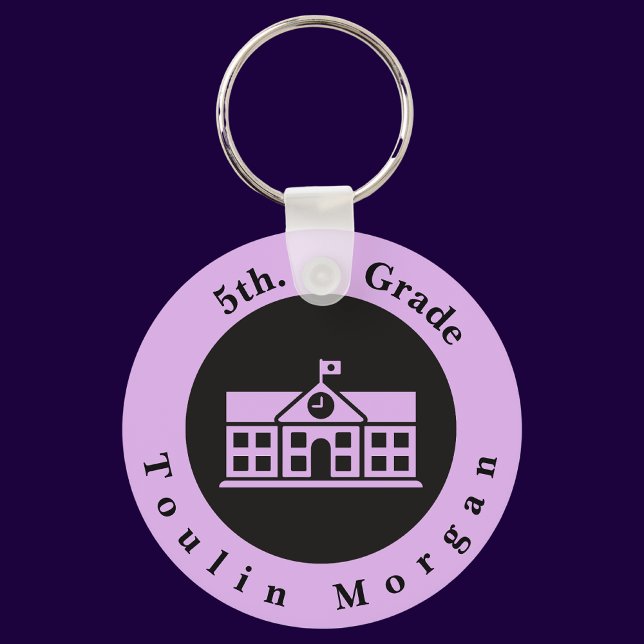 Personalised Back to School 5th. Grade Key Ring (Creator Uploaded)