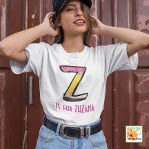 Personalised Back to School Alphabet Z