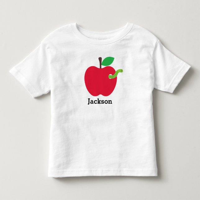 Personalised Back to School Apple Shirt (Front)