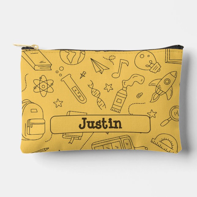 Personalised Back to School Backpack & Doodles (Front)