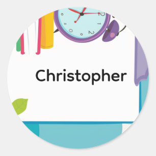Personalised Back to School Books Name Stickers
