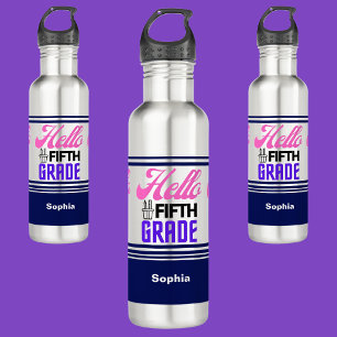 Personalised Back To School Fifth Grade 710 Ml Water Bottle