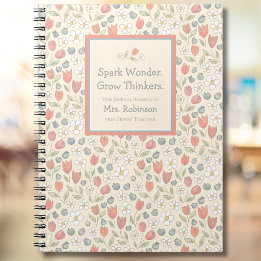 Personalised Back‑to‑School Floral Teacher Journal
