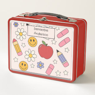 Personalised Back to School for Kids -  Metal Lunch Box