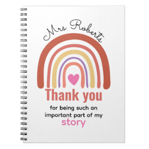 Personalised Back To School  for Teachers Students Notebook