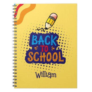 Personalised "Back To School" Fun Doodle Notebook