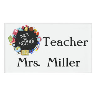 Personalised Back To School Name Tag