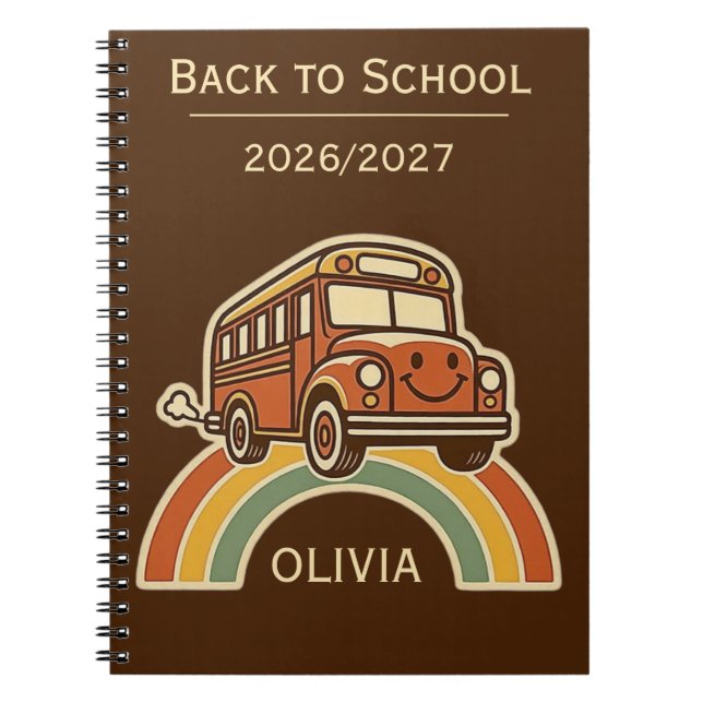 Personalised Back to School Notebook (Front)