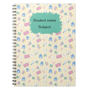 Personalised Back to School Notebook Custom Name