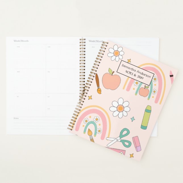 Personalised Back to School Planner for Kids  (Display)