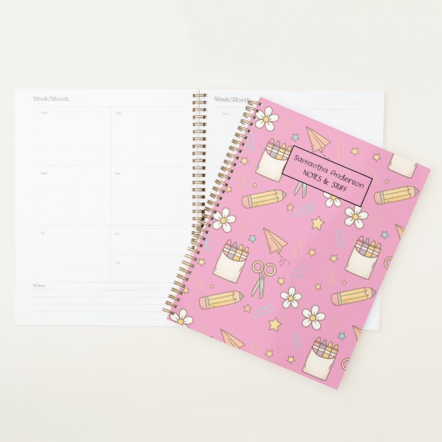 Personalised Back to School Planner for Kids  (Display)