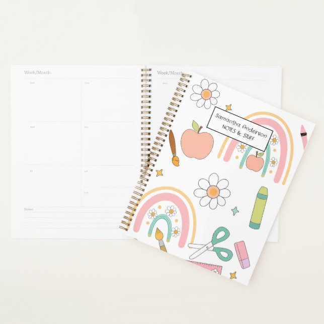 Personalised Back to School Planner for Kids  (Display)