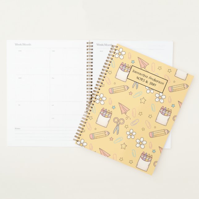 Personalised Back to School Planner for Kids  (Display)