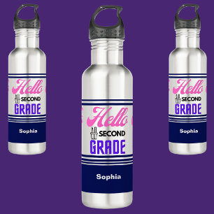 Personalised Back To School Second Grade 710 Ml Water Bottle