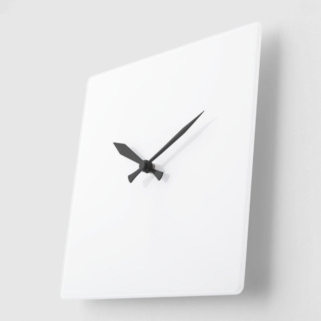 Personalised Back To School Success Square Wall Clock (Angle)