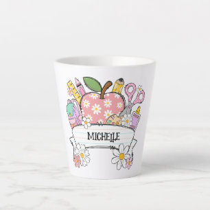 Personalised Back-to-School Supplies with Apple Latte Mug