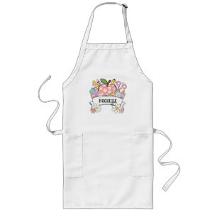 Personalised Back-to-School Supplies with Apple Long Apron