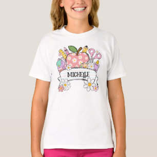 Personalised Back-to-School Supplies with Apple T-Shirt