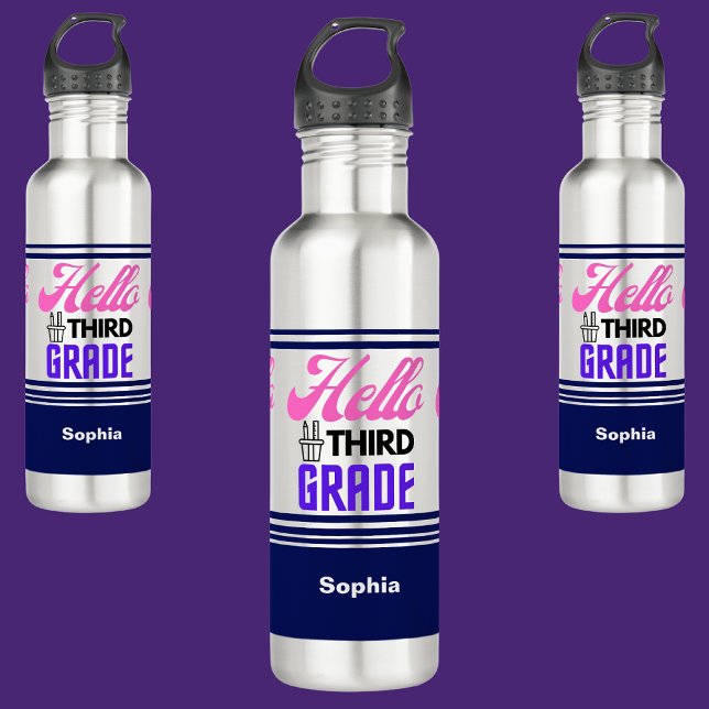 Personalised Back To School Third Grade  710 Ml Water Bottle (Creator Uploaded)