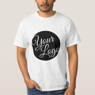 Personalised Background Colour Modern Add Your Log T-Shirt