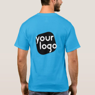 Personalised Background Colour Modern Add Your Log T-Shirt