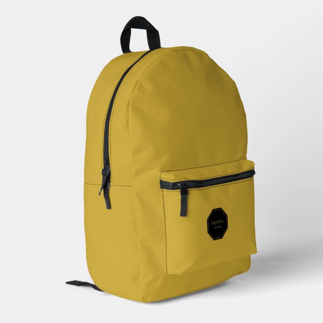 Personalised Backpack with Name and Title (Back Corner Left)