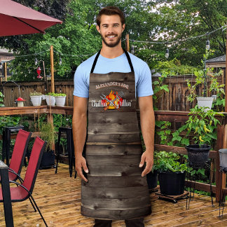 Personalised Backyard Chillin' and Grillin' BBQ Apron