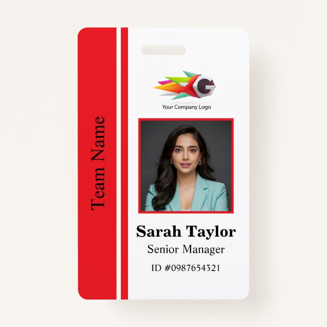 Personalised Badge for corporate employee ID Badge (Front)