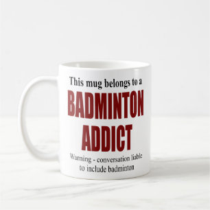 Personalised Badminton Gift Coffee Mug