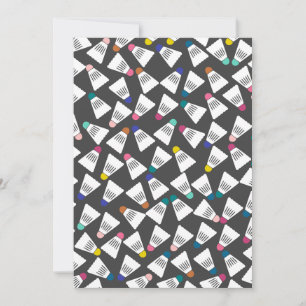 Personalised Badminton Notecards