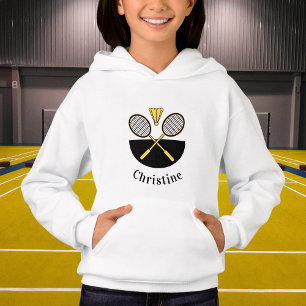 Personalised Badminton Rackets Birdie Yellow Black