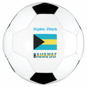 Personalised Bahamas Flag Patriotic Soccer Design Football
