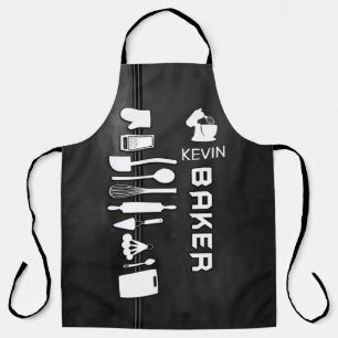 Personalised Baker Apron With Custom Name