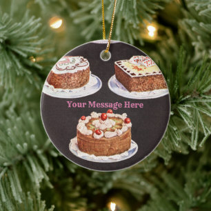 Personalised Baker Ceramic Tree Decoration